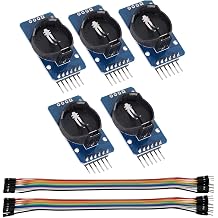 5PCS High Precision DS3231 AT24C32 IIC Real Time Clock Module Board Timer Memory Module Beats Replace DS1307 + 20P Jumper Cable
