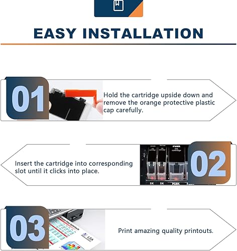 Miniatura 3 de PGI-250XL CLI-251XL Paquete económico de 5 colores, cartuchos de tinta compatibles para Canon 250 251 XL PGI-250 CLI-251 repuesto para Cannon 250XL