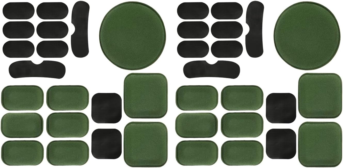 Yzpacc 38Pcs Universal Airsoft Helmet Pads