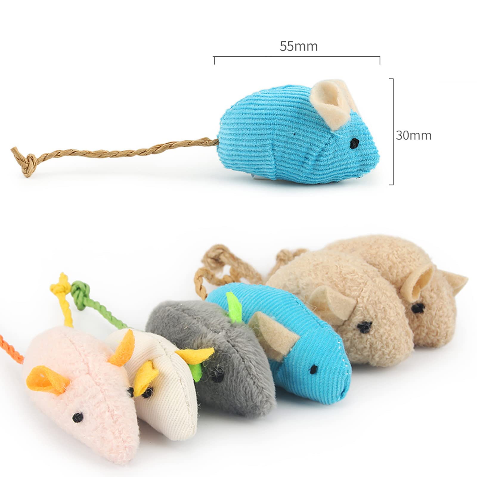 Amazon | 猫 おもちゃ ネズミ 6個セット ぬいぐるみ 猫の