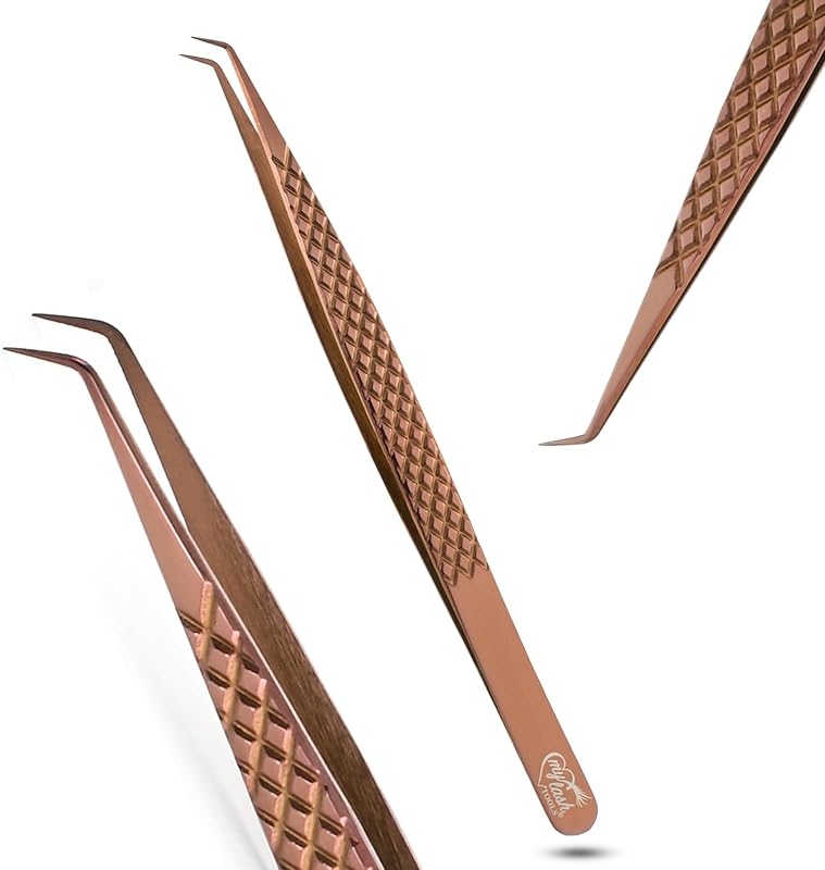 Pinça curva Cross Edge Corporation para isolamento de extensões de cílios 14 cm, aço inoxidável, Cec-iso05, 1 unidade