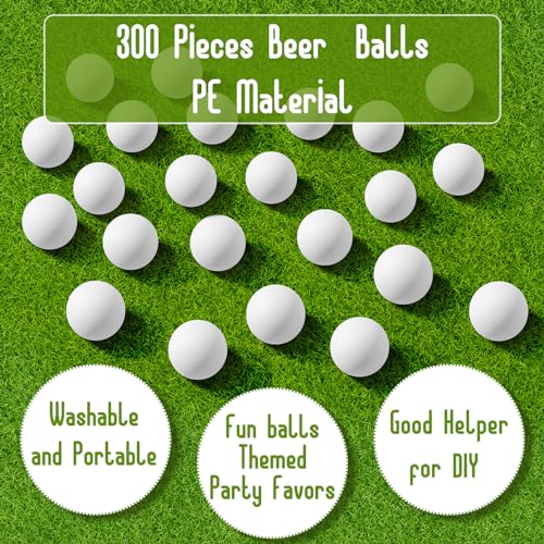 image for BBTO 300 Pcs 40 mm White Bulk Table Tennis Balls for Christmas Party S