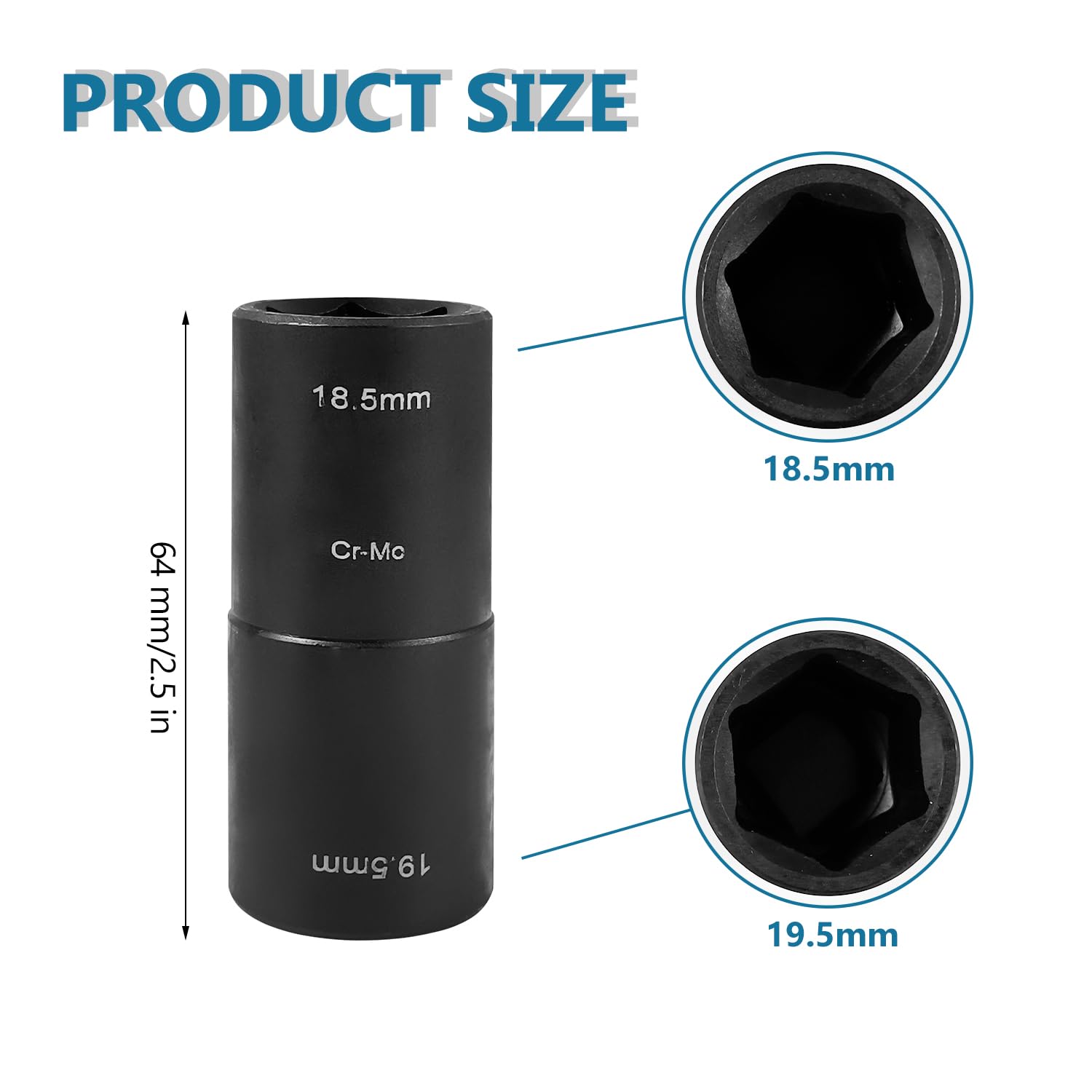 Dadi Per Ruota Doppia Testa ELNLE - 21,5 Mm E 20,5 Mm Per Ford E Land Rover - Foto 9