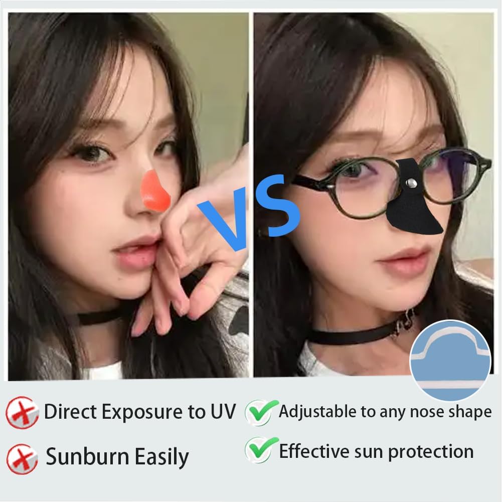 6 Set Nose Sun Protection Nose Protector UVEye Patch for Glasses Sunlight Men Women Sports