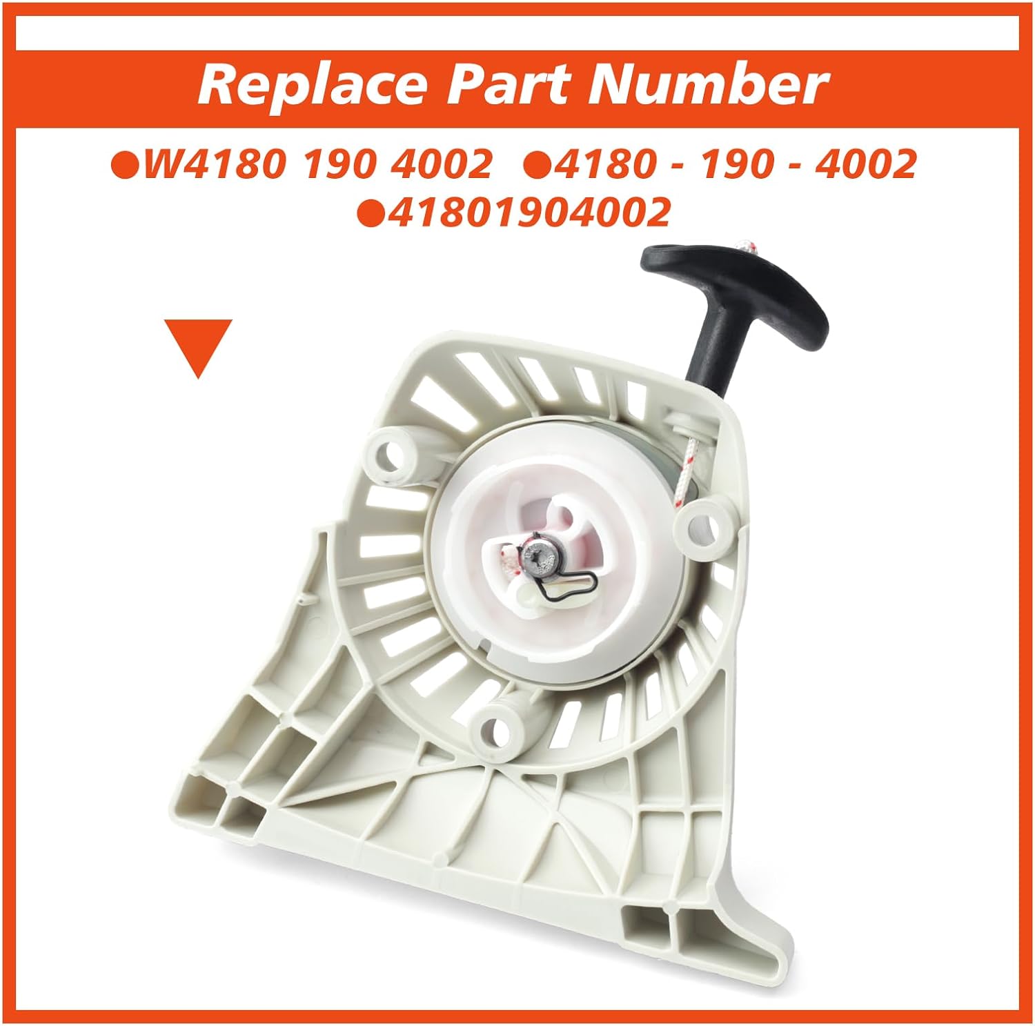 4180 190 4002 Rewind Pull Starter Assembly Replacement for Stihl String Trimmer Model Fs90 FS91 FS110 FS111 FS130 FS131 KM91R KM111R KM131R Replace 4180-190-4002 41801904002