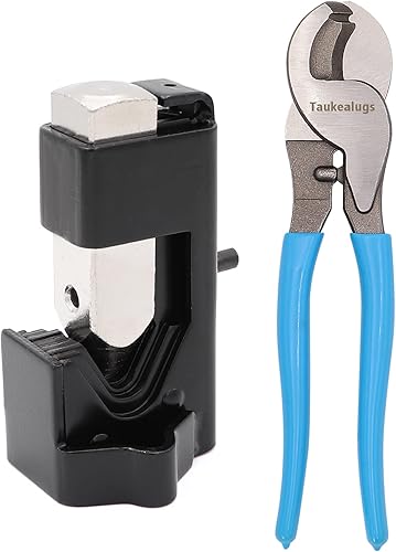 Taukealugs Herramienta de prensado de terminales de cable de baterĂa para terminales AWG 8-40 con cortador de cables Taukealugs Herramienta de prensado de terminales de cable de baterĂa para terminales AWG 8-40 con cortador de cables