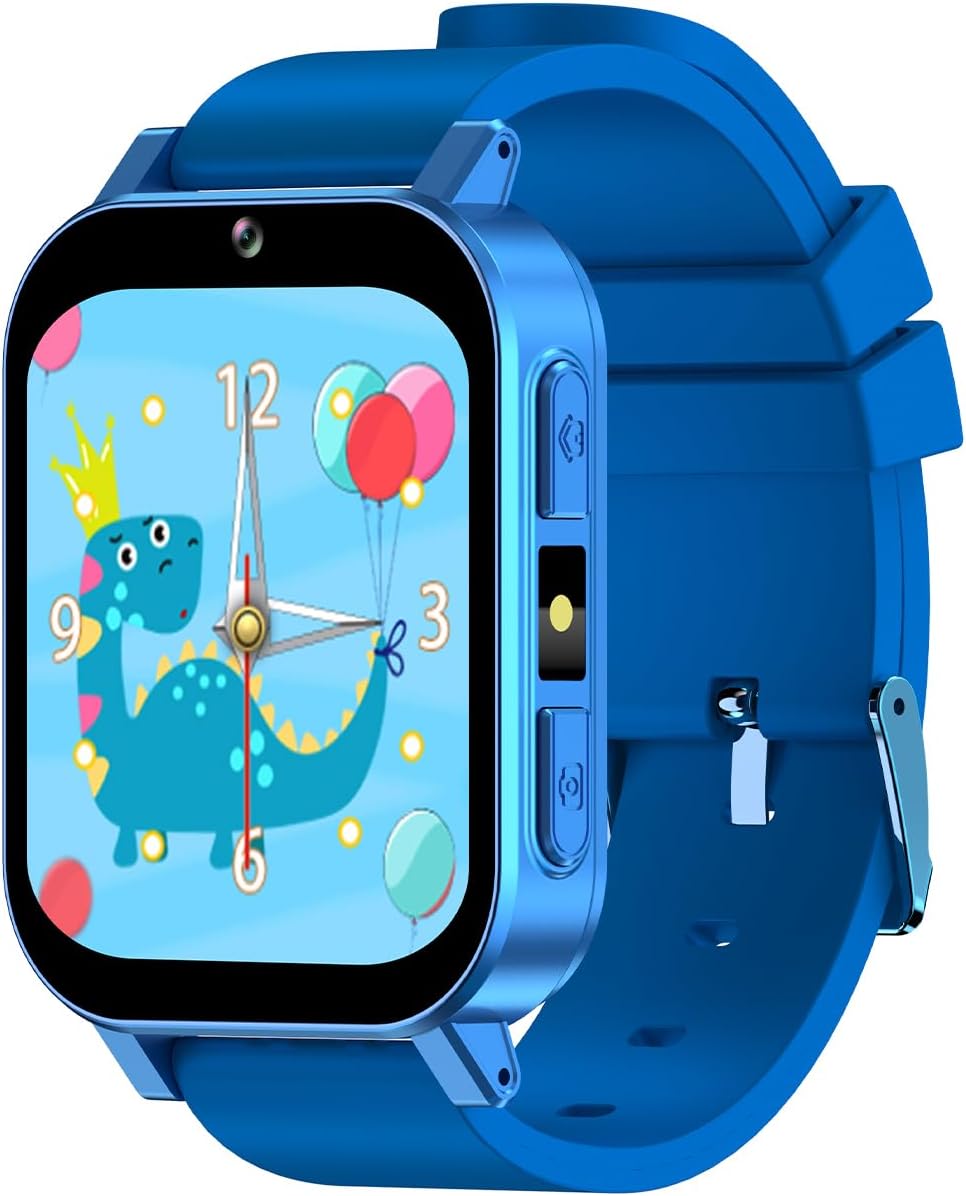 FREEBOT Kids Smart Watch Toy for Boys Girls 3-12 with 30 Learning Games, Camera, Video Recorder, Music Player, Pedometer, Alarm Clock - Birthday Gift Idea (Blue)