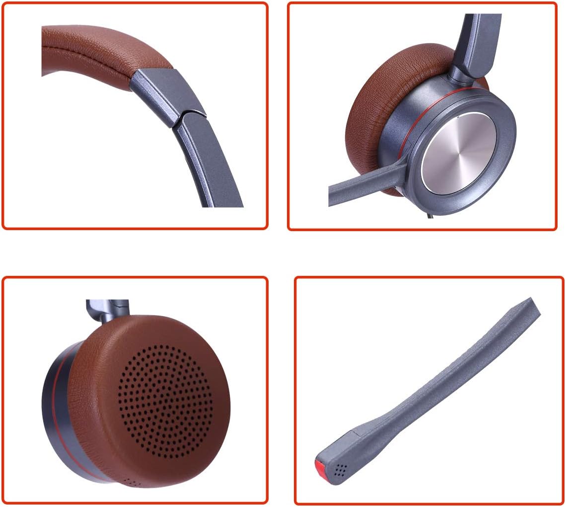 Crаzу Dеаlѕ Beebang USB Headset with Noise Canceling Microphone, PC Headphone with Mic Mute Volume Control for Office CallCenter Skype Teams Business Meeting, Pro Mic for Voice Recognition Speech Dictation