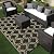 Ompaa Outdoor Plastic Straw Rug for Patio Waterproof, 5x8 Large Reversible Portable Outside Porch Rugs Carpet for Camping Picnic Mat, RV, Backyard, Balcony, Deck, Black & Beige