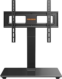 Perlegear Universal Swivel TV Stand Base for 32–70 inch TVs to 88lbs