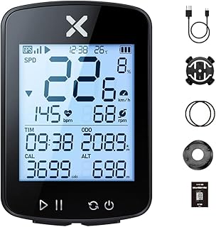 Waterproof Bike Speedometer,KOCAN Bicycle Speed Meter Waterproof Cycling Route Navigation Mimeter Multi-functional Digital Bike Speedometer Full Screen Mobilephone APP Control Cycling Stopwatch