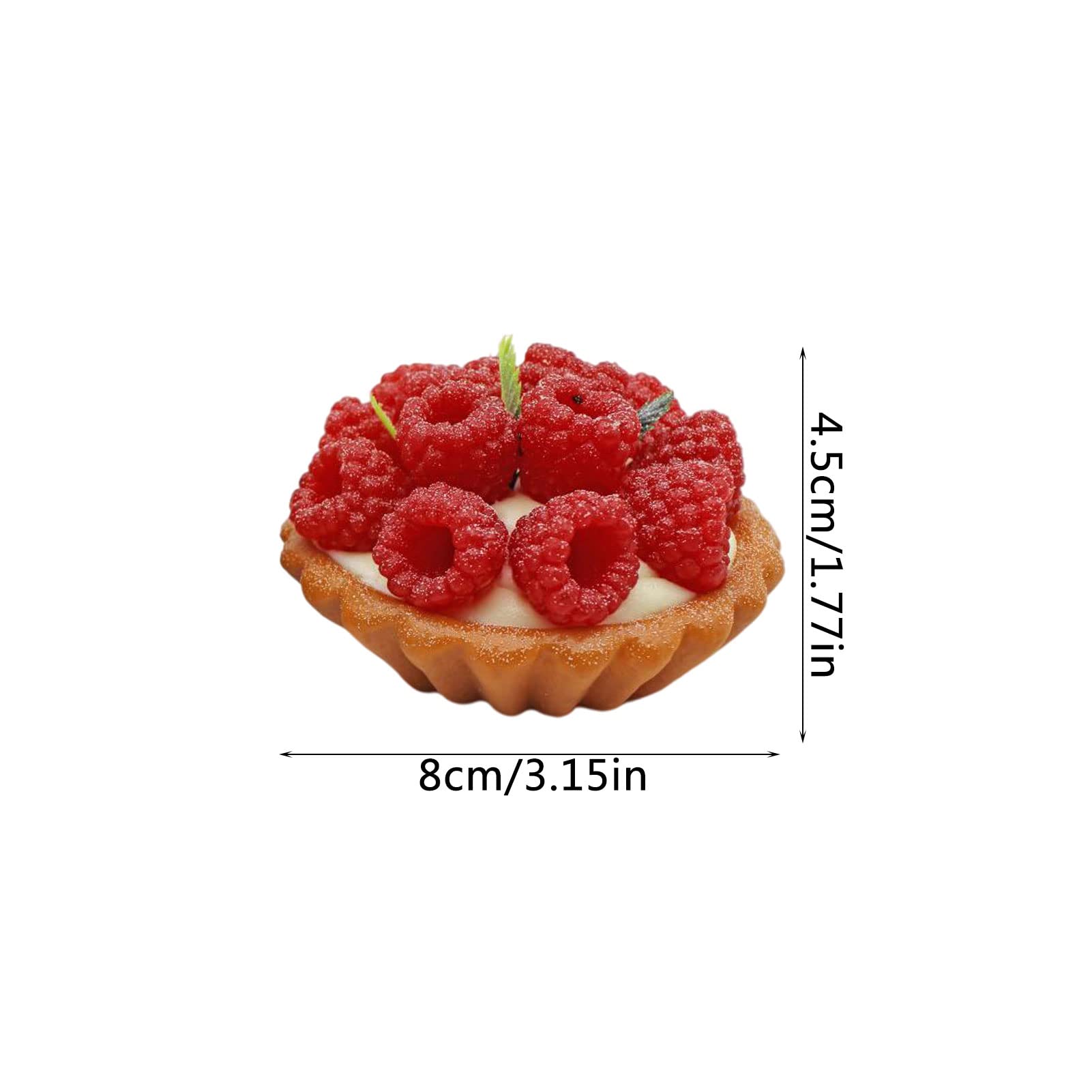 UPKOCH Lot De 6 Faux Gâteaux Tartelettes Aux Fruits Réalistes - Décoration Maison, Boulangerie, Photographie