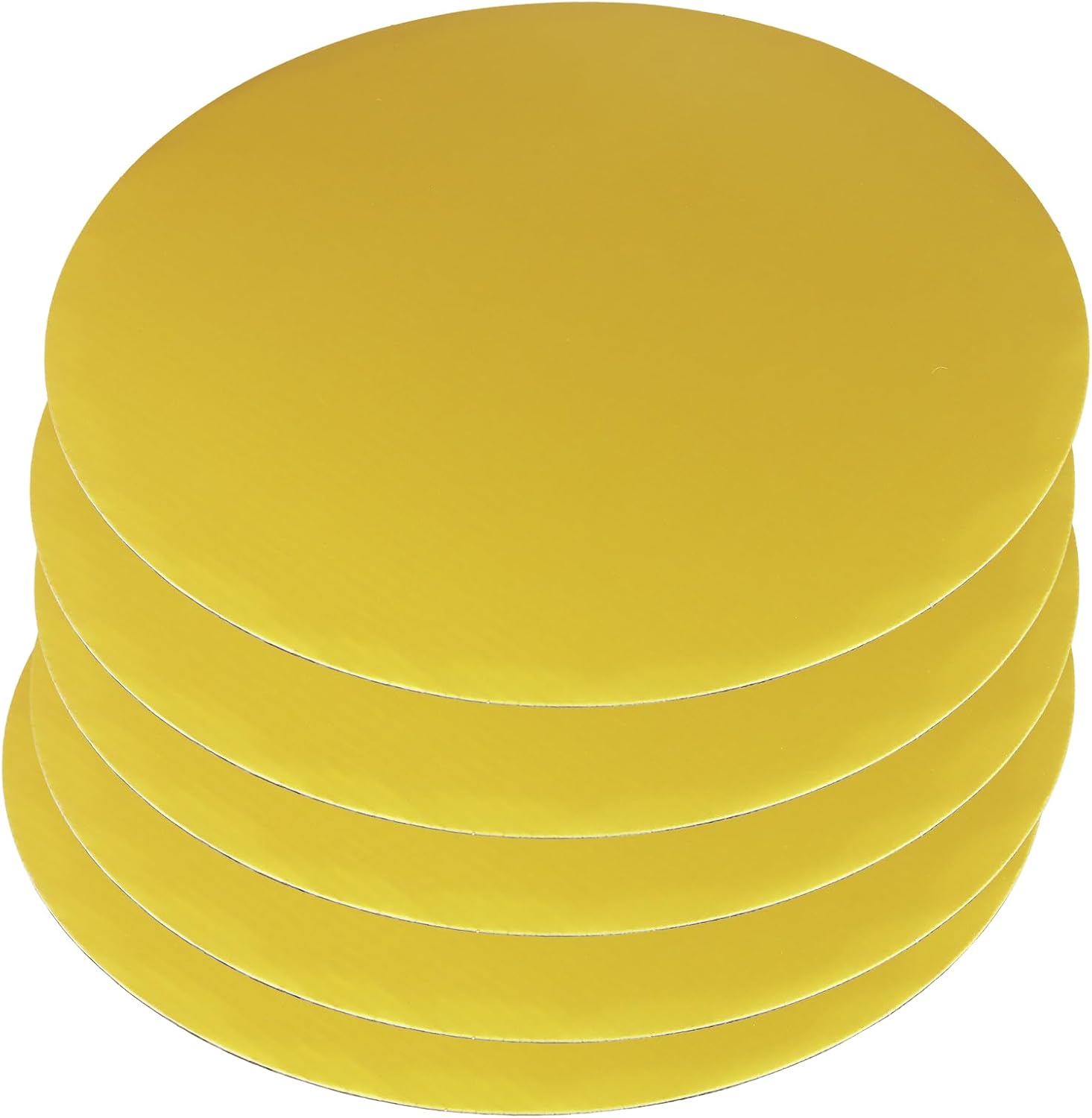 SHEUTSAN ゴールドケーキボード、12インチ円形、60ピース、パーティーウェディングデコレーション