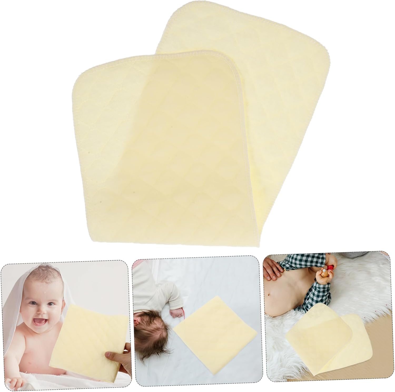 10pcs Cloth Diaper Inserts Newborn Boy Girl Reusable Washable Liners Liner for Diapers