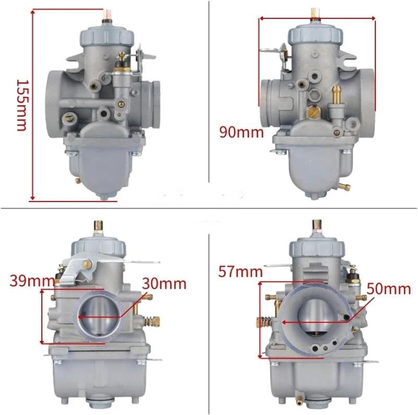 Carburetor Carburetor PZ34J VM 30 34mm VM30-83 Universal for KZ400 ATV Carb 2/4 Stroke Motorcycle Racing Carburetor