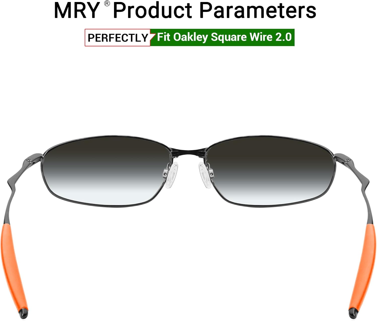 Mryok Replacement Earsocks Nosepieces Kits for Oakley Square Wire 2.0 Sunglasses image 2