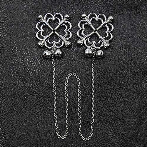2Pcs Adults Non-Piercings Body Rings With Internal Spike Nipple Shield Screw Rings Adjustable Breast Circle Clamp O9 #TOP2