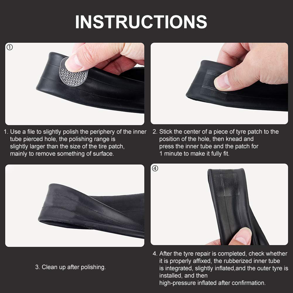 K Di Riparazione Pneumatici Per Bici Da Bicicletta Tubo Interno - Foto 7