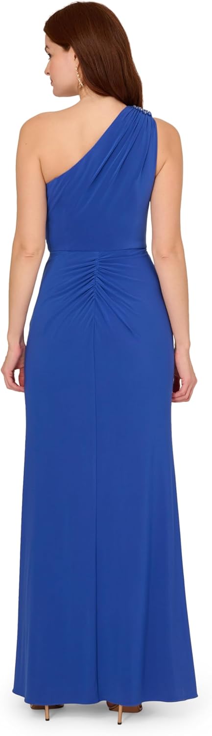 Adrianna Papell Womens Jersey Evening Gown