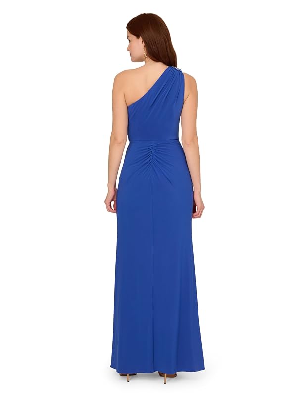 Adrianna Papell Women's Jersey Evening Gown, Brilliant Sapphire, 20 by Adrianna Papell - Used condition - Image 2