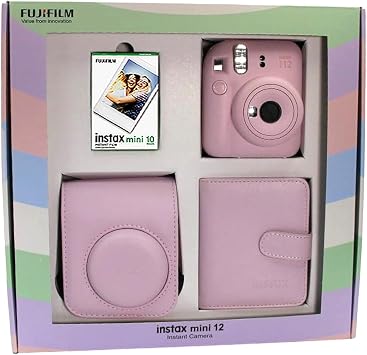 صندوق حزمة كاميرا Fujifilm Instax Mini 12 (وردي)