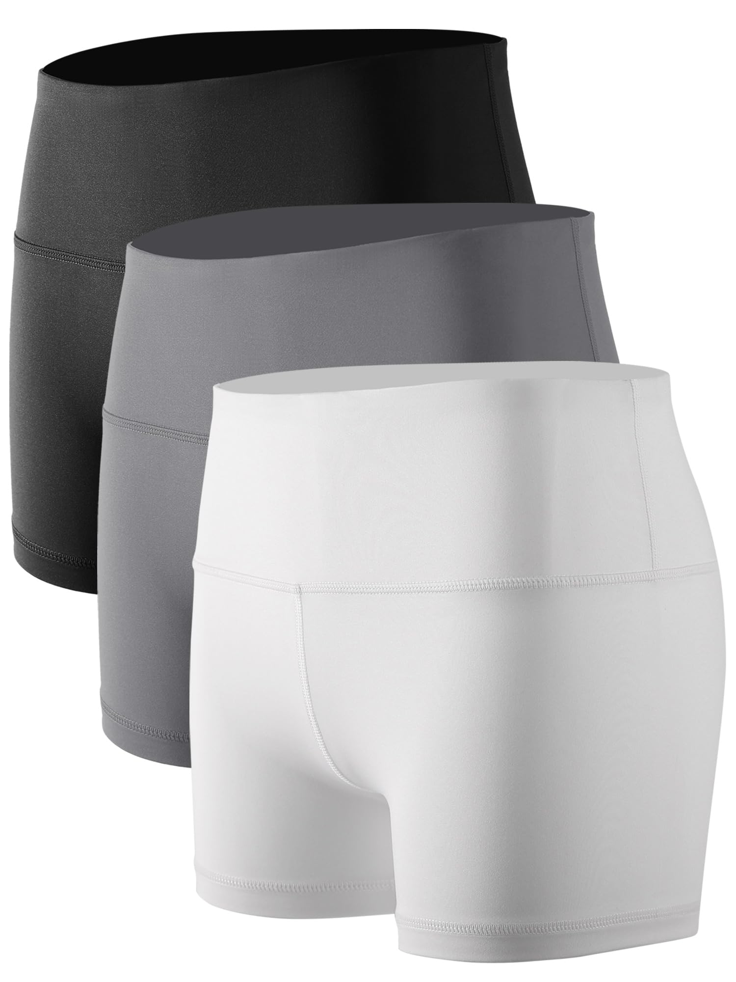 CADMUS Women's High-Waisted Spandex Athletic Shorts for Yoga, Running, Volleyball