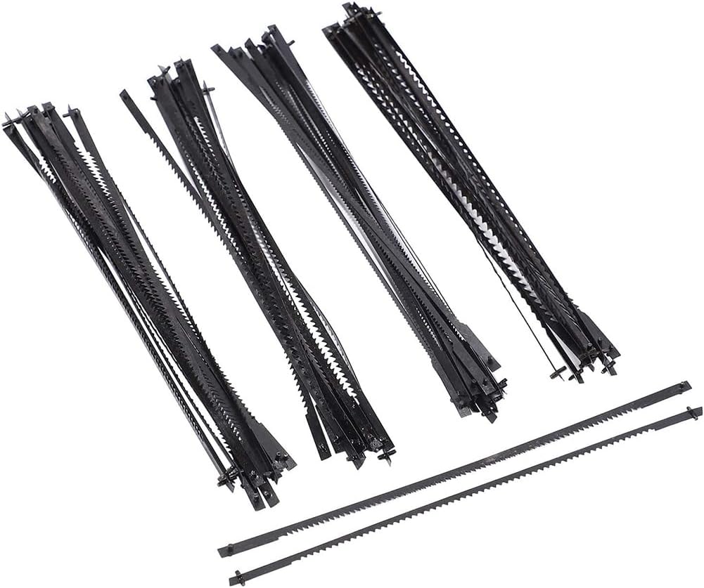 12Pcs 5 Inch Pinned Scroll Saw Blades TPI 10/15/18/24 Power Tools Accessories For Woodworking