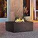 Real Flame T9620NG-KB T9620NG Baltic Square Natural Gas Fire Table, Kodiak Brown