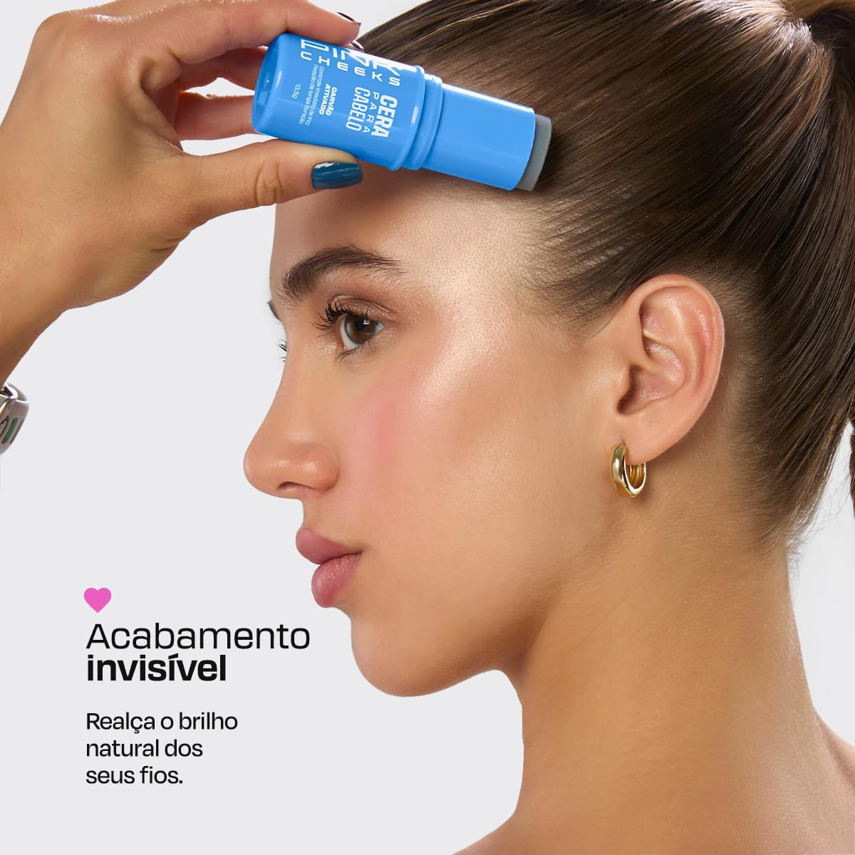 Cera para Cabelo Modeladora e Antifrizz Stick Manu Cit 13,5g