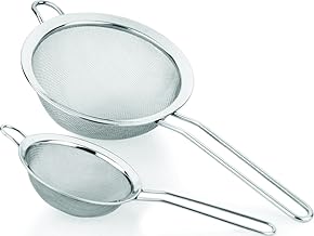 Tilak Venture Premium Stainless Steel Tea/Coffee Strainer for Kitchen Combo (2 Pcs, 9 &11 cm), Small and Big Size Tea Milk Chalni/Mesh