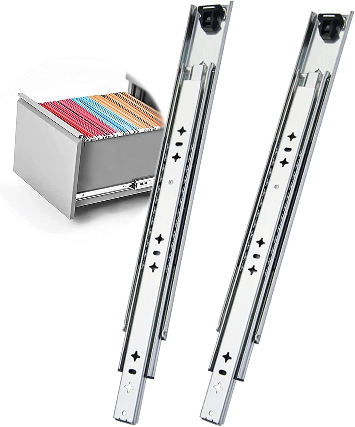 Amazon.co.jp 1 Pair Telescopic Slides Heavy Duty 300 900 1500 Mm