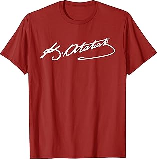 Ataturk Logo, Mustafa Kemal Atatürk signature imza, Türkiye T-Shirt