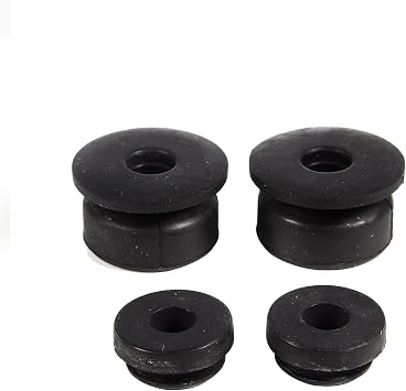 Rubber Upper Lower Radiator Cushion Mount Bushings Replacement for Honda Civic CRV HRV Odyssey, 4pcs 74173-SJ4-000 74172-SM4-000