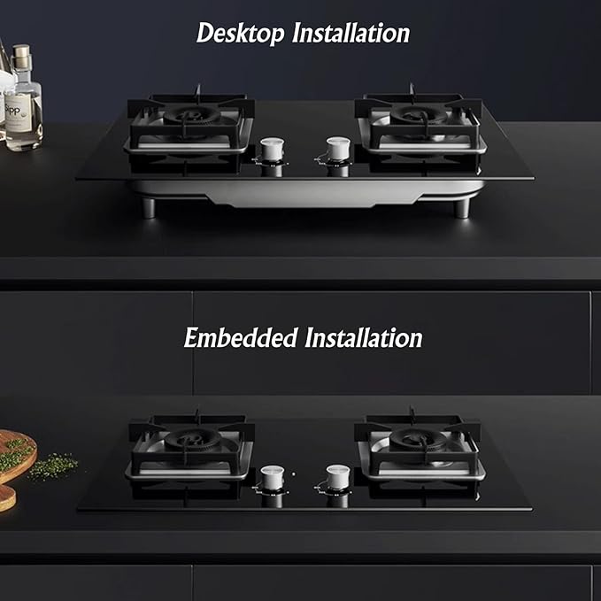 Estufa de Gas Portátil 2 Puestos, Vidrio Templado, 17742.4 BTU miniatura 8