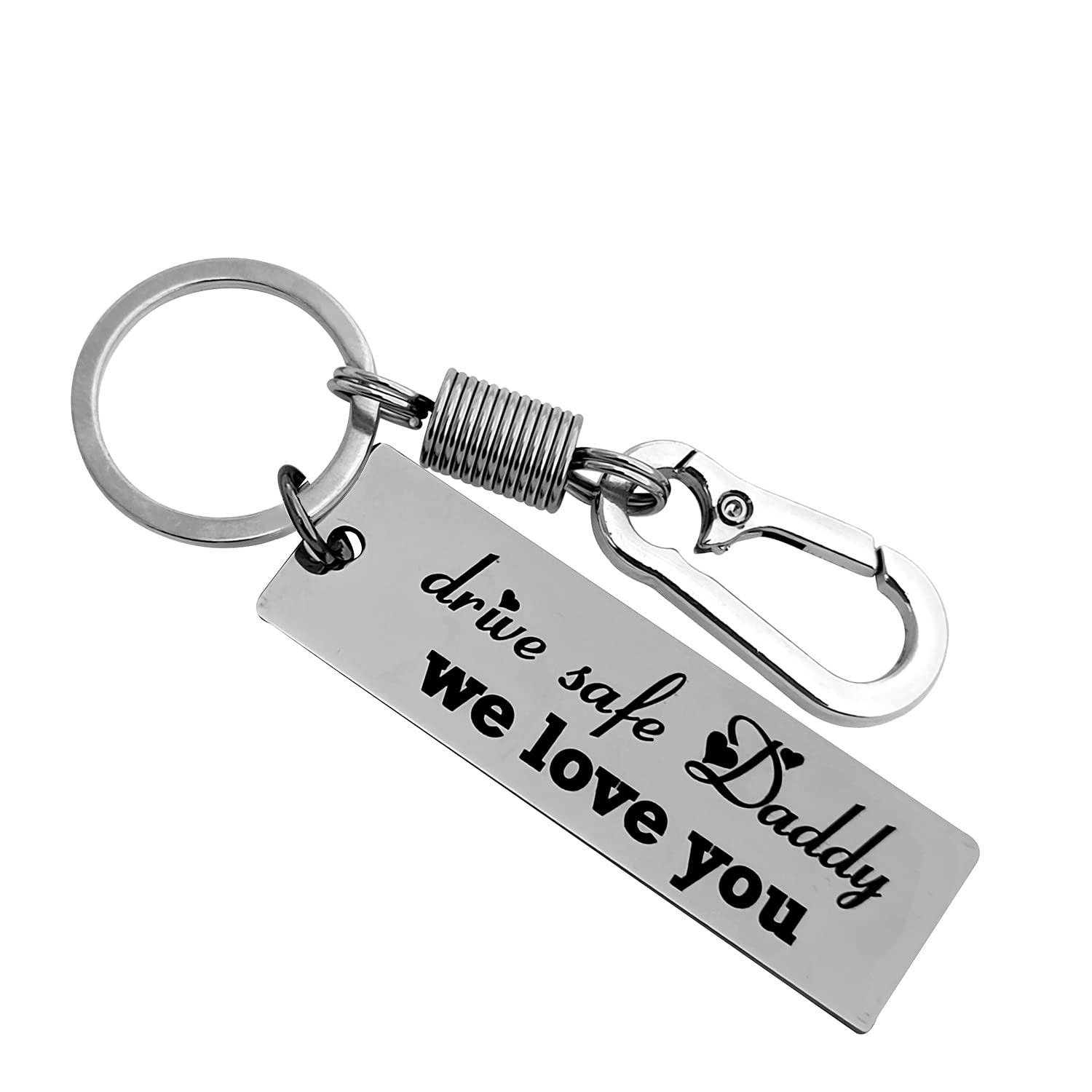 BAMALICustomize Galaxy Laser Engrave Drive Safe Keychain Gifts for Husband Boyfriend Valentine Friendship Day Anniversary New car Gifts Birthday Key Chain for Love