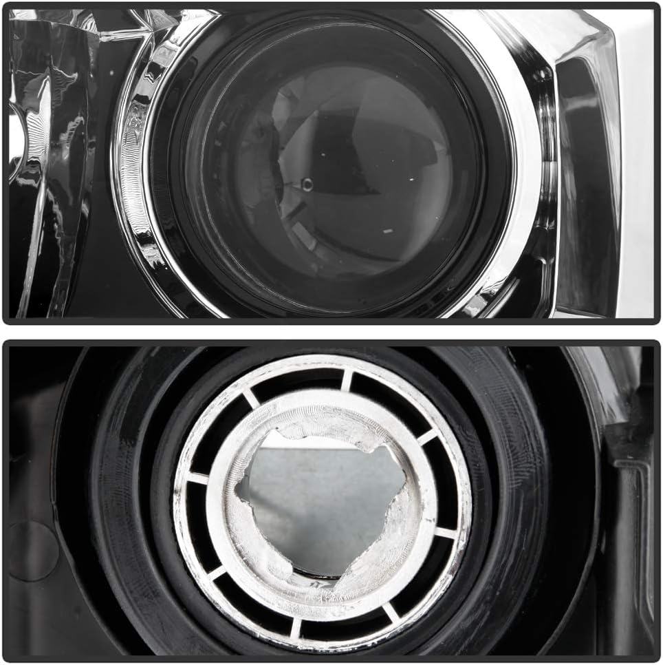 AKKON - Fits 2016-2022 Toyota Tacoma SR/SR5 Models w/o DRL Projector Black Headlights Pair Driver + Passenger