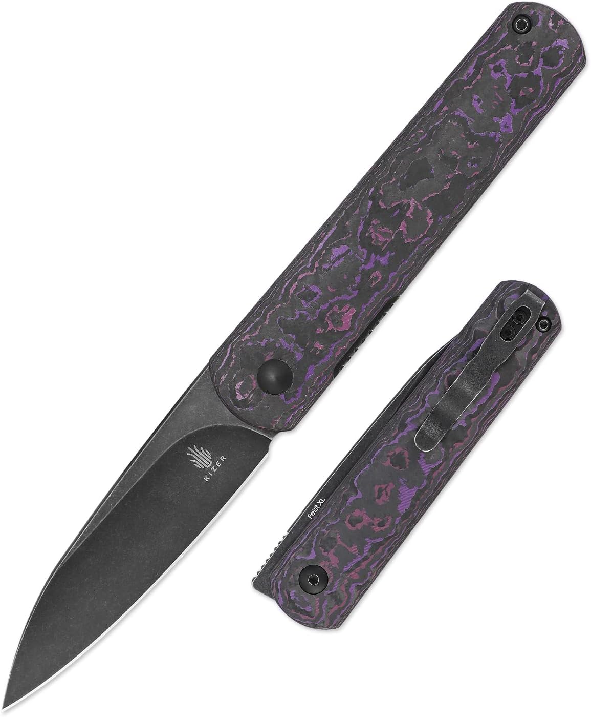 Kizer Feist(XL) EDC Knife 3.35 Inches 20CV Steel Folding