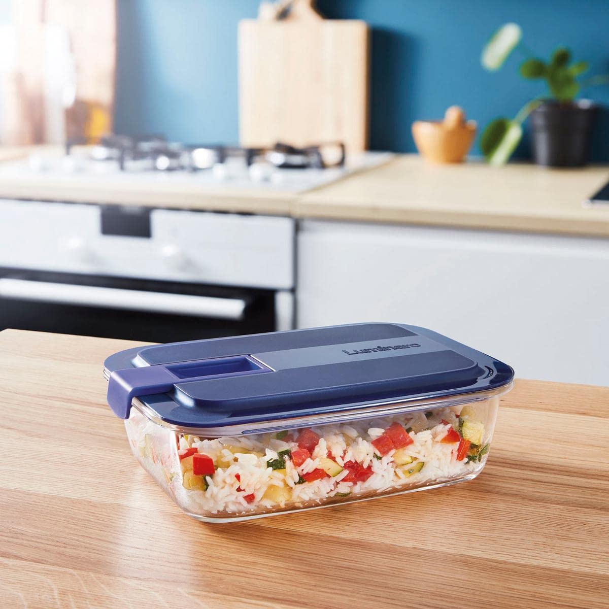 Boite De Conservation Hermétique - LUMINARC - Easy Box - 82cl - Verre - Transparent - Maison