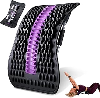 Rückenstrecker, Rückendehner Orthopädischer, Rückenstützbrett Ergonomisch, Yoga Zubehör, Entspannung der Rückenmuskulatur, Verstellbar Rückenstrecker für Yoga Fitness Workout zu Hause