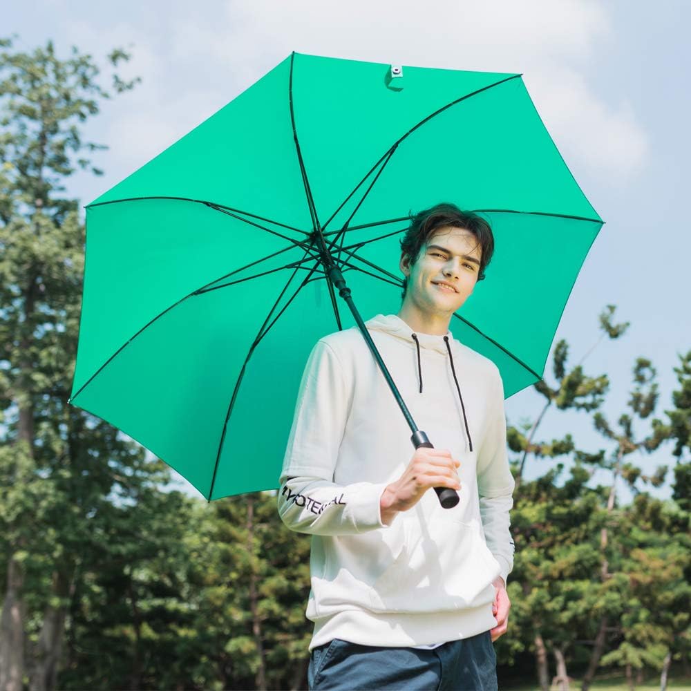RUMBRELLA Golf Umbrella Windproof UV Umbrellas Large UPF 50+ Auto Open 55IN (A: Mint Green) - Image 3