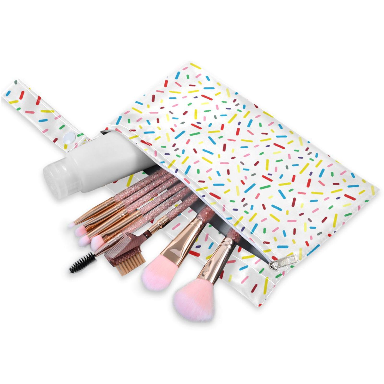 Coikll Wet Dry Bags for Cloth Diaper 2 Pack Waterproof Yoga Gym Bag for Swimsuit Wet Clothes Baby Items-?Colorful Sprinkles?