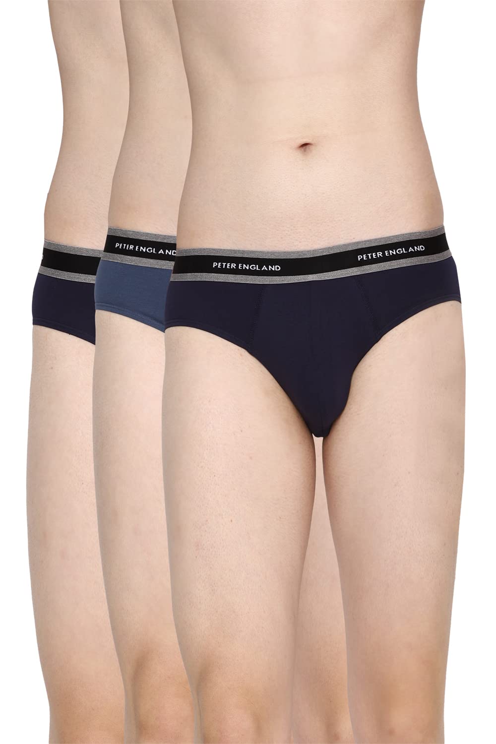 peter england Men's Cotton Blend Classic Solid Briefs (Pack of 3)-picture-30