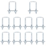 YIDU69Q 10 Pcs 2 Inch Wide Square U-Bolt for Trailer, M10 x 2