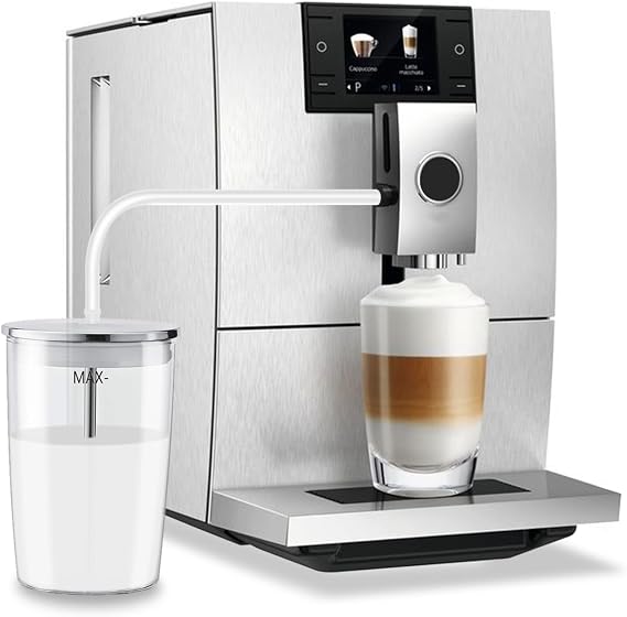 Glass Milk Container Compatible for Jura Automatic Coffee Machines,Clear Ju ra Milk Container with Milk Tube, Coffee Machine Accessories, 16.9oz