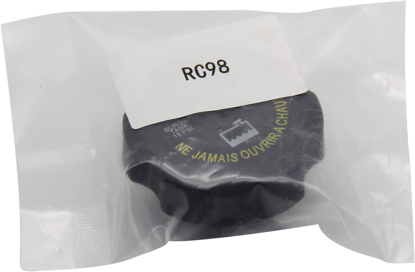 15075118 RC98 Radiator Cap Radiator Surge Tank Cap 15 P.S.I. Replacement for Chevy GMC Duramax 1999-2006 Silverado Sierra, 1999-2012 Malibu, 2000-2006 Tahoe Yukon, 1999-2005 Grand Am