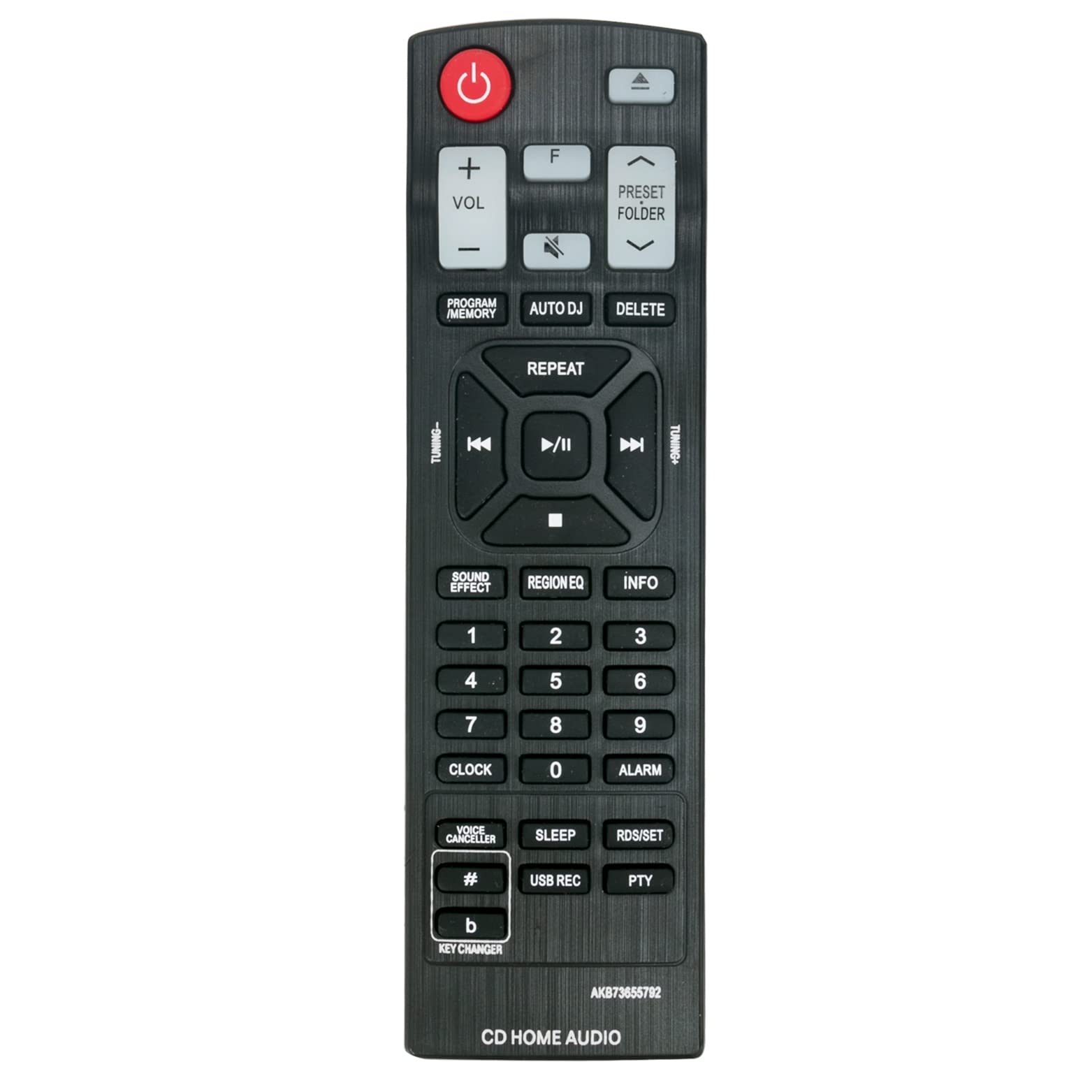 ZdalaMitAKB73655792 Replacement Remote Control Commander fit for LG Mini Hi-Fi Audio System OM4560 OM4560FB OM7560