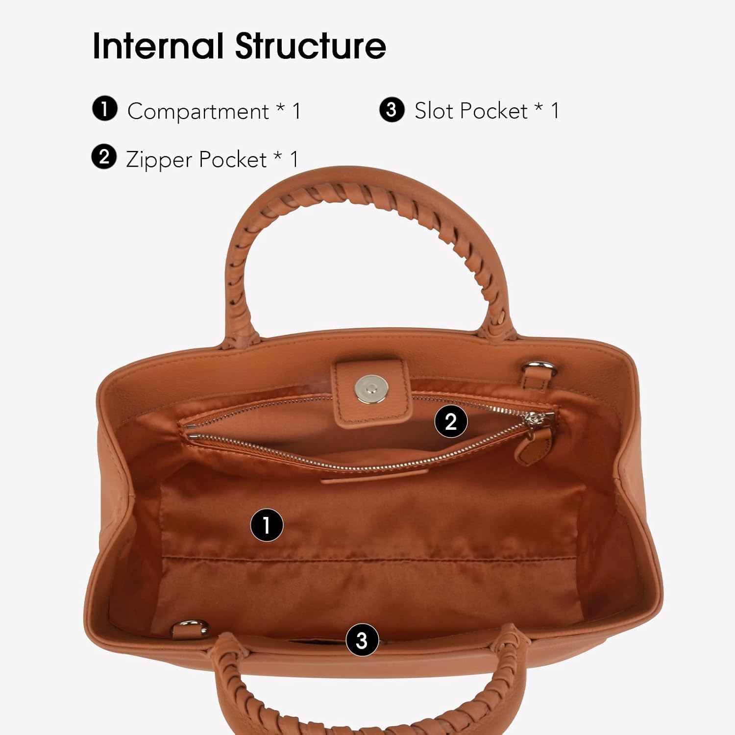 DONNAIN Full Grained Leather Mini Tote Bag, Top Handle Purse and Small Leather Crossbody Bags for Women with Adustable Strap