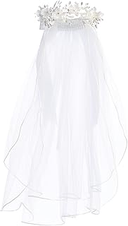 White Veil for Kids - 1st Communion Veils for Girls - Holy First Communion Veil for Girls 7-16 - Velos para Primera Comunion