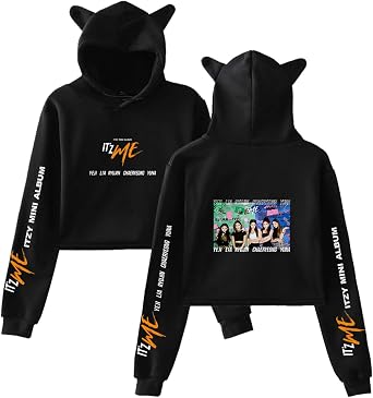 Xkpopfans ITZY Hoodie Sweatshirt Its me Pullover Lia YeJi Yuna Crop Top Sweater Jacket