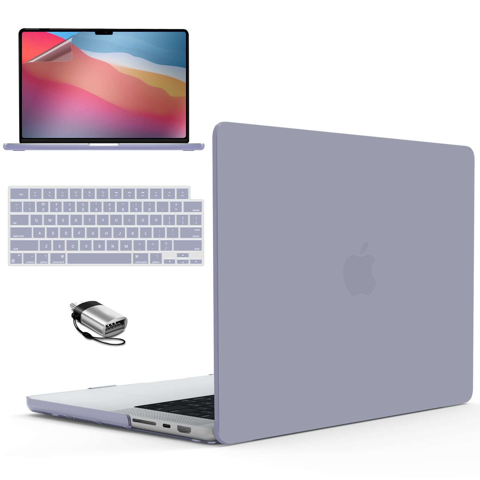 IBENZER Case for MacBook Pro 14 Inch Case 2025 2024 M4 M3 M2 M1 A3112 A3185 A3401 A2918 A2992 A2779 A2442 Pro/Max, HardshellCase &KeyboardCover &